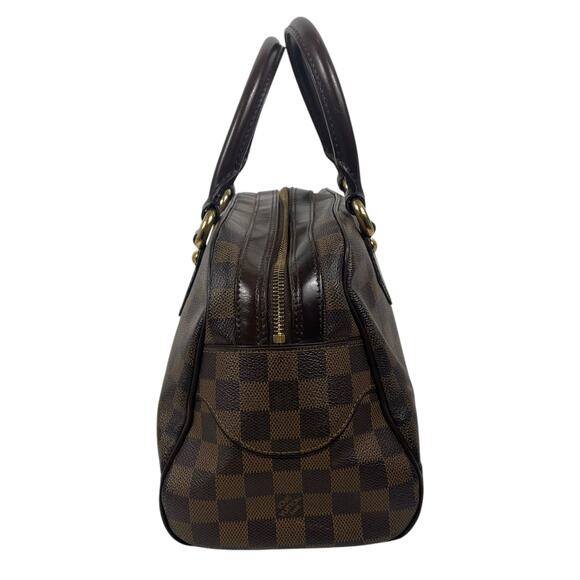 Louis Vuitton Damier Ebene Duomo Coated Canvas Top Handle Bag Brown - Picture 5 of 16